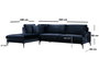 Atelier Del Sofa Papira Corner Left Azul Marino